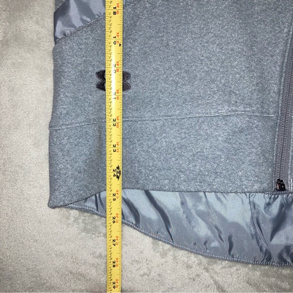 Under Armour Women s Gray Zip Up Cold Gear Loose Fitted Sweatshirt Size XS - Picture 10 of 11